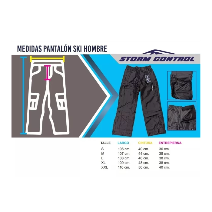 Pantalon Ski Snowboard Storm Control Hombre Impermeable 